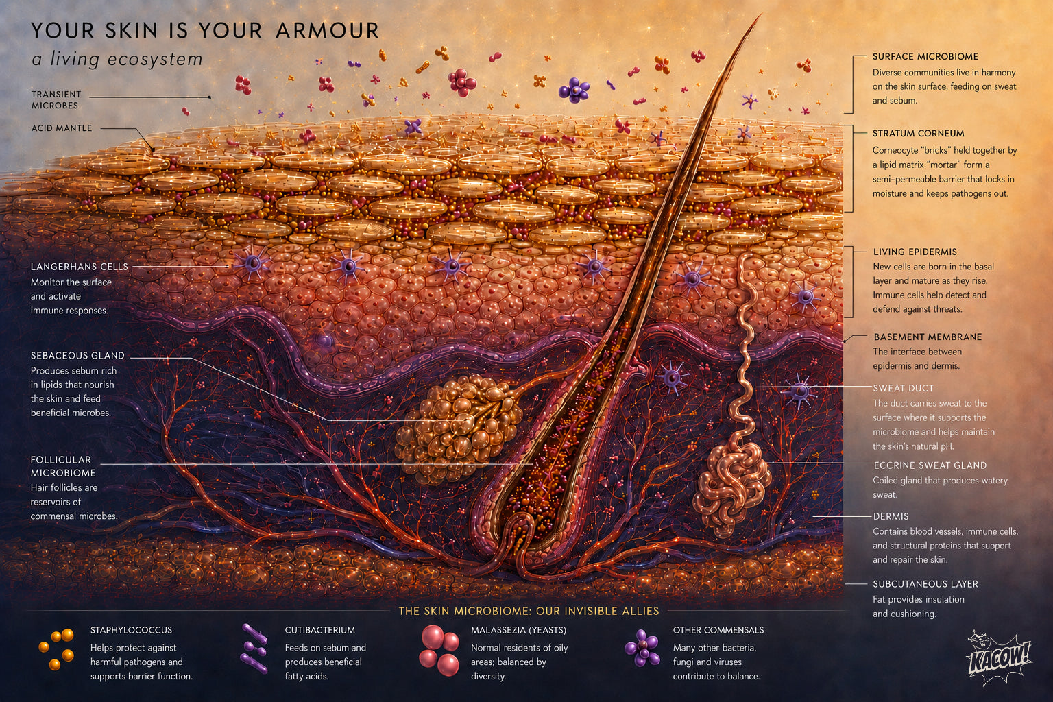 1) YOUR SKIN IS YOUR ARMOUR - skin structure